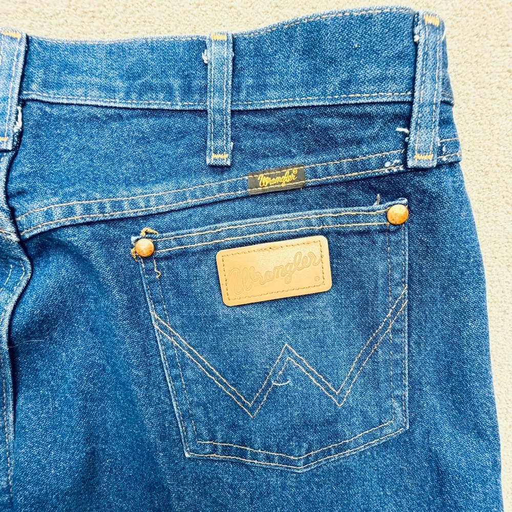 Wrangler Jeans Mens Size 36x32 Blue Cotton Denim Cowboy Cut‎ 1013MWZ Used Once